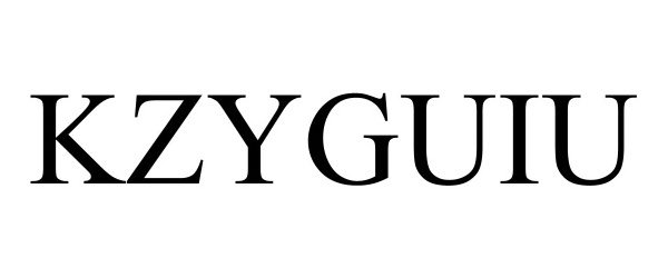 Trademark Logo KZYGUIU