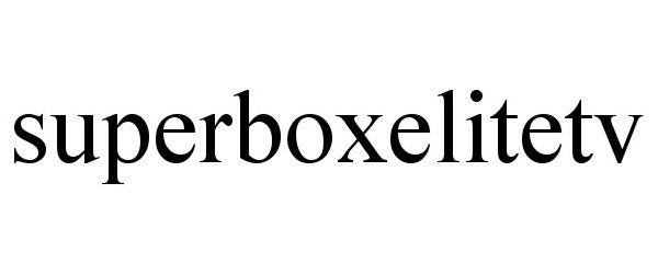 Trademark Logo SUPERBOXELITETV