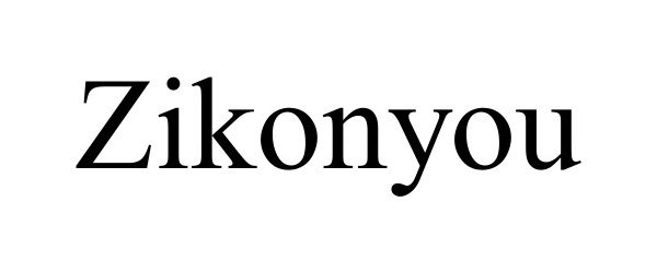 Trademark Logo ZIKONYOU