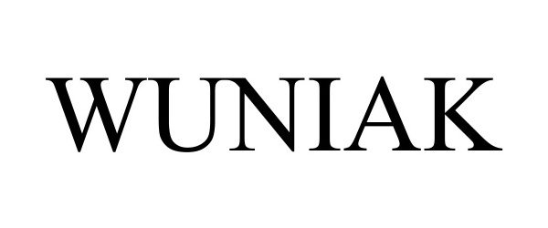 Trademark Logo WUNIAK