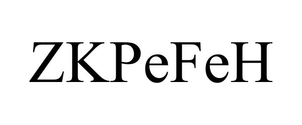 Trademark Logo ZKPEFEH