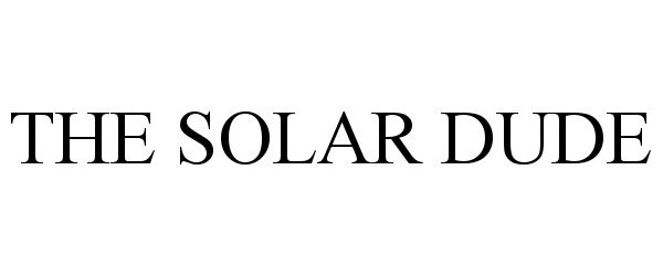  THE SOLAR DUDE