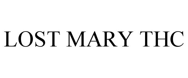 Trademark Logo LOST MARY THC