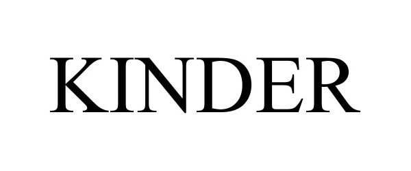 Trademark Logo KINDER