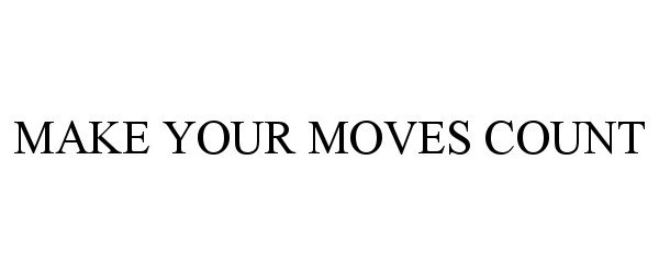 Trademark Logo MAKE YOUR MOVES COUNT