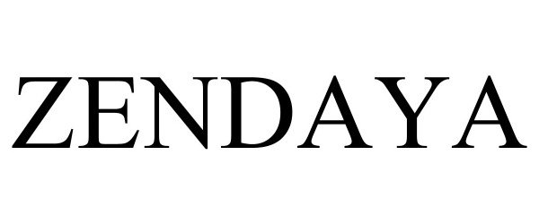 Trademark Logo ZENDAYA