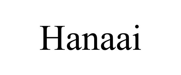 Trademark Logo HANAAI