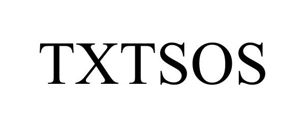 Trademark Logo TXTSOS