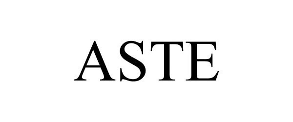 Trademark Logo ASTE