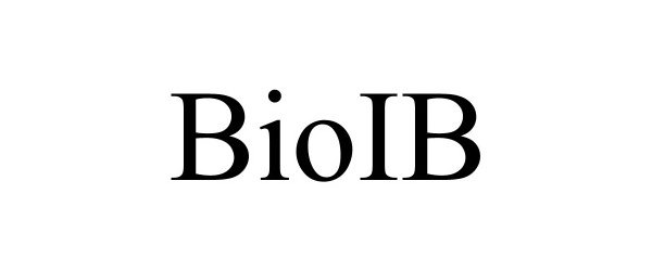 Trademark Logo BIOIB