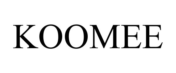 Trademark Logo KOOMEE