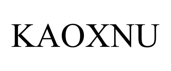 Trademark Logo KAOXNU