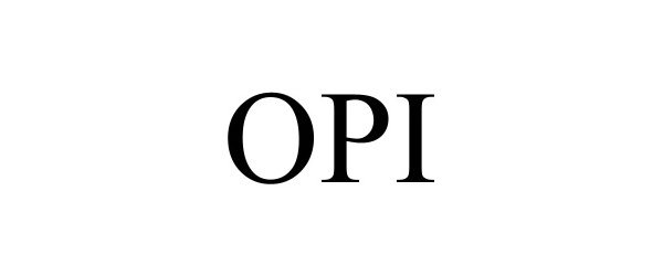 Trademark Logo OPI