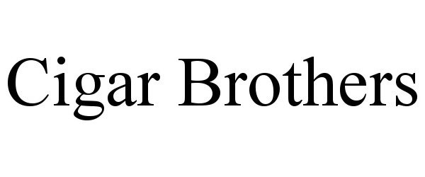 Trademark Logo CIGAR BROTHERS