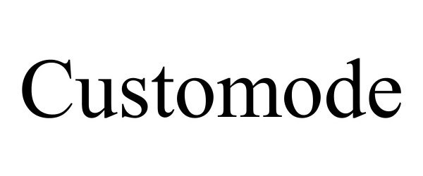 Trademark Logo CUSTOMODE