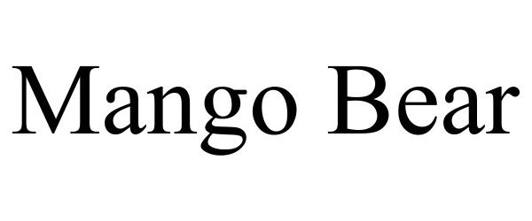 Trademark Logo MANGO BEAR