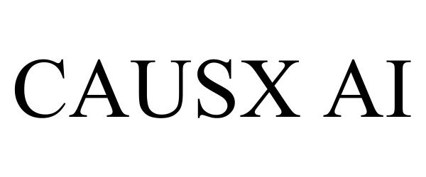 Trademark Logo CAUSX AI