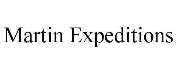 Trademark Logo MARTIN EXPEDITIONS