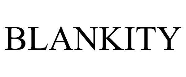 Trademark Logo BLANKITY
