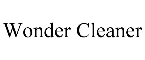 Trademark Logo WONDER CLEANER
