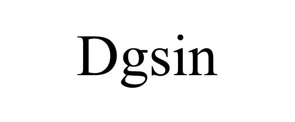 Trademark Logo DGSIN