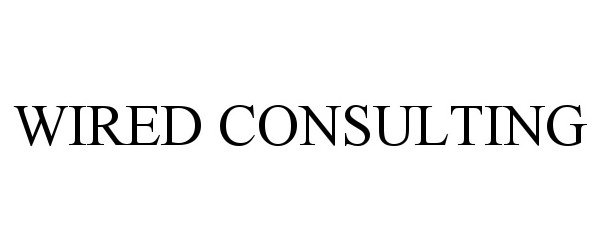 Trademark Logo WIRED CONSULTING
