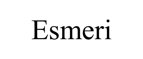 Trademark Logo ESMERI
