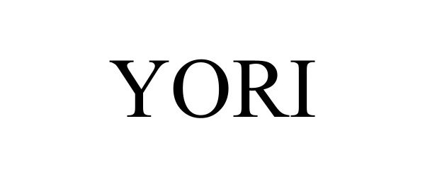 Trademark Logo YORI