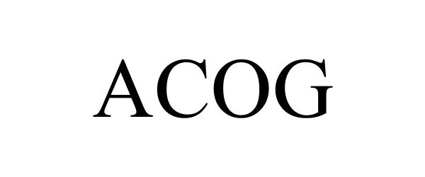 Trademark Logo ACOG