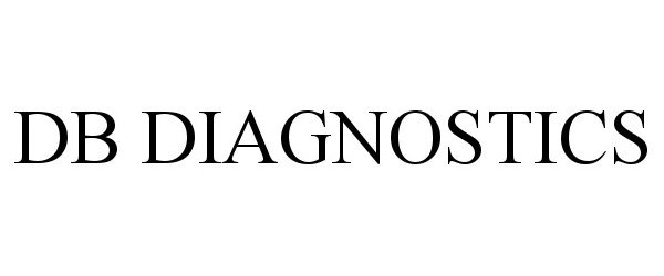 Trademark Logo DB DIAGNOSTICS