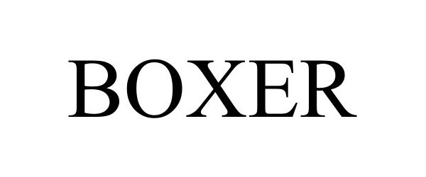 Trademark Logo BOXER