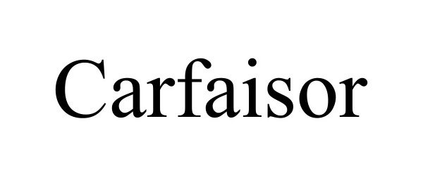 Trademark Logo CARFAISOR