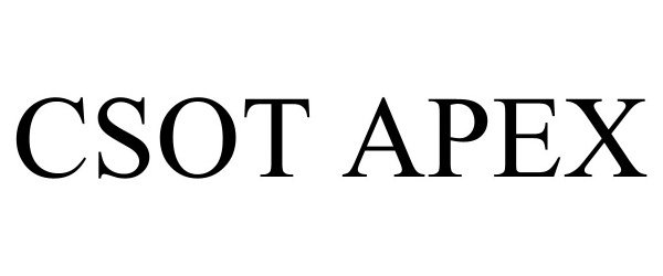 Trademark Logo CSOT APEX