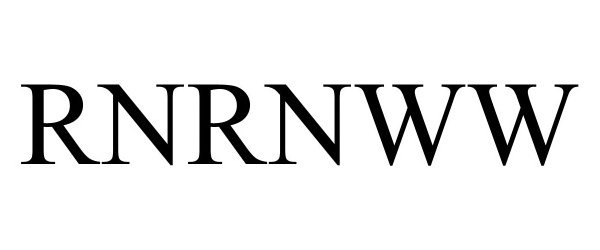 Trademark Logo RNRNWW