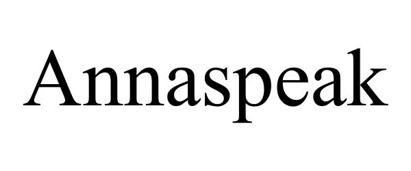 Trademark Logo ANNASPEAK