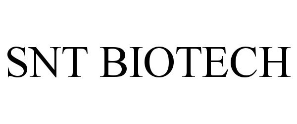 Trademark Logo SNT BIOTECH