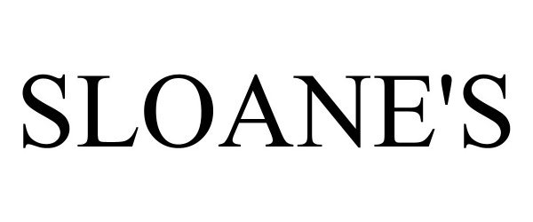 Trademark Logo SLOANE'S