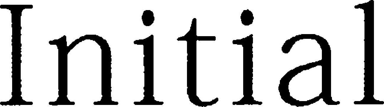 Trademark Logo INITIAL