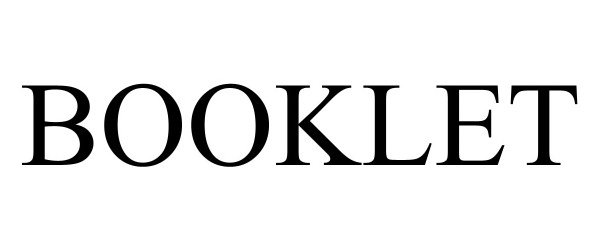 Trademark Logo BOOKLET