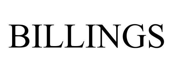 Trademark Logo BILLINGS