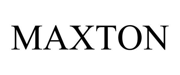 Trademark Logo MAXTON