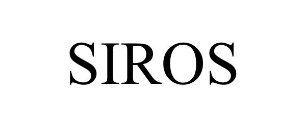 Trademark Logo SIROS