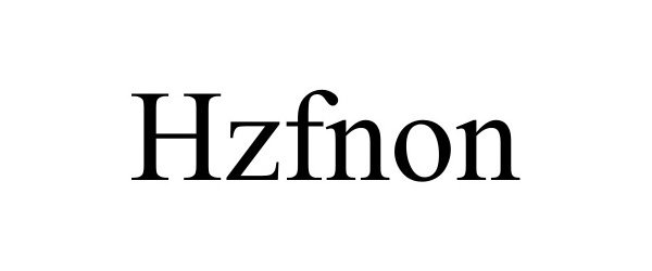 Trademark Logo HZFNON