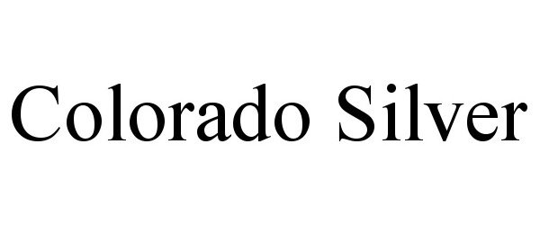 Trademark Logo COLORADO SILVER