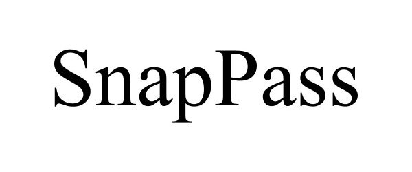 Trademark Logo SNAPPASS