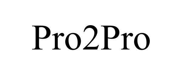Trademark Logo PRO2PRO