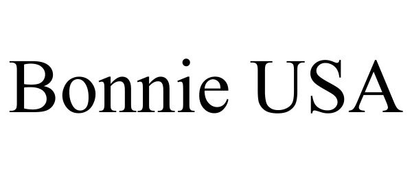 Trademark Logo BONNIE USA