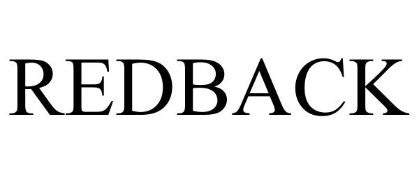 Trademark Logo REDBACK