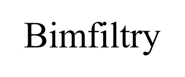 Trademark Logo BIMFILTRY