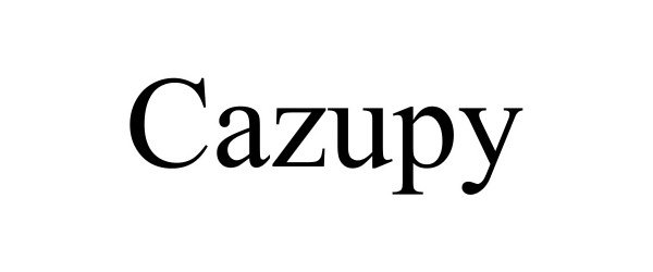 Trademark Logo CAZUPY